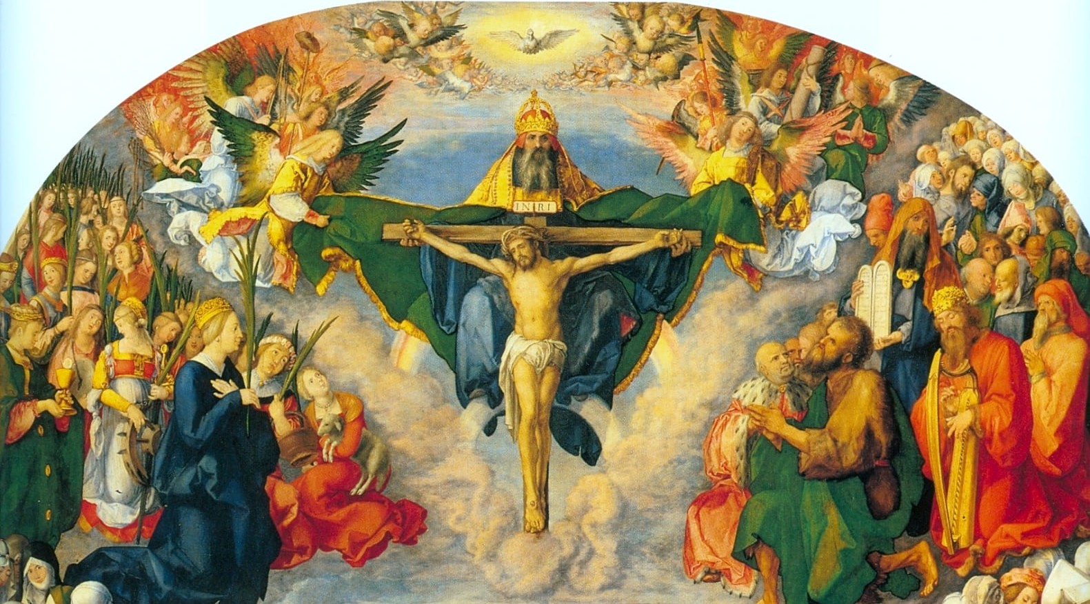 Adoração da Santíssima Trindade, por Albrecht Dürer, no Kunsthistorisches Museum.